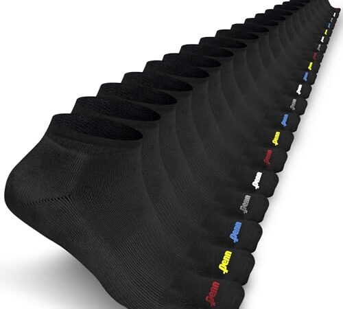 Penn Men's No-Show Socks: Comfortable Low-Cut Style, Invisible Liner Design | Ideal for Sports, Gym, Hiking & Everyday Wear (20 pair)