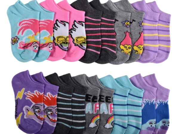 DREAMWORKS TROLLS Girls No Show Socks